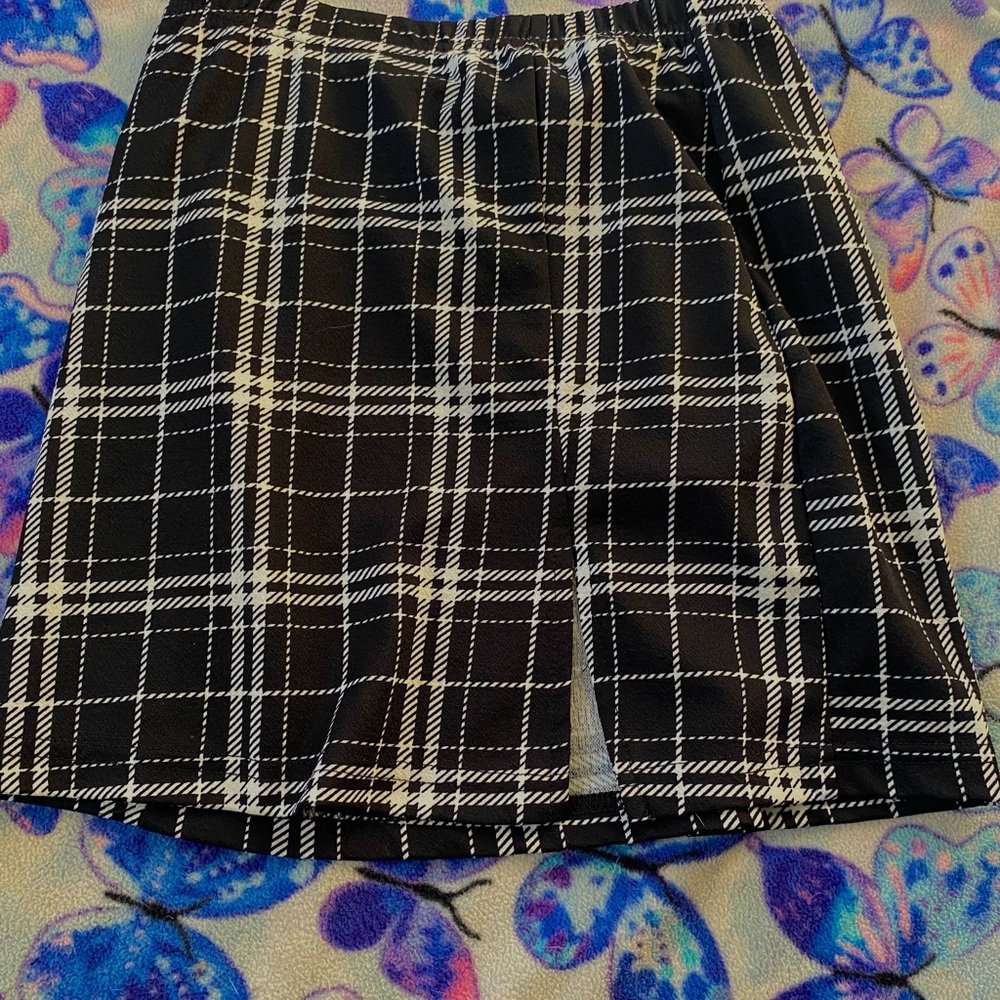 black and white womens skirt